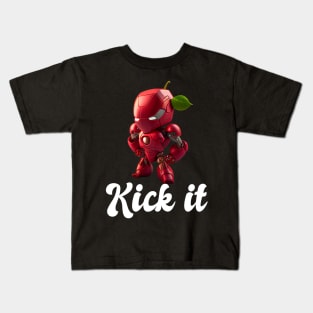 Kick it - design Kids T-Shirt